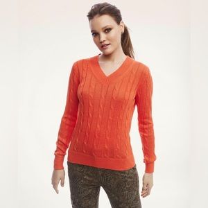 ✨ BROOKS BROTHERS ✨ Italian Linen Cable Knit Sweater.